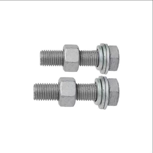 Vendita diretta di bulloni esagonali personalizzati di fabbrica di <span class=keywords><strong>HanDan</strong></span> per accessori fotovoltaici in acciaio per immersione calda con consegna rapida - Product Image 1