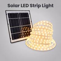 Kit de Bande LED Solaire Extérieure, Bande Lumineuse d'Ambiance Alimentée par Énergie Solaire, Ruban LED 2835, 300 LED, 2W, 200lm, IP65, Jardin, Cour, OEM, CE, RoHS