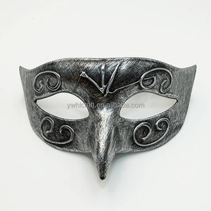 HLCハロウィンボールパーティーマスククロウバードヘッドハーフフェイスアニマルマスク男性用スチームパンク仮面舞踏会ヒップホップダンスパーティー - Product Image 2