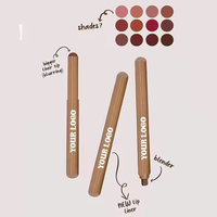 Delineador de Labios Retráctil de Doble Punta con Fórmula de Péptidos, Hidratante y a Prueba de Manchas para Labios Definidos