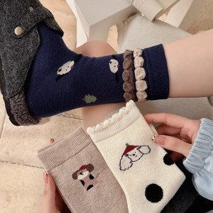 <span class=keywords><strong>Chaussettes</strong></span> en coton à motifs d'animaux de dessin animé, drôles, avec motif de <span class=keywords><strong>petit</strong></span> <span class=keywords><strong>chien</strong></span>, <span class=keywords><strong>pour</strong></span> femmes et filles, <span class=keywords><strong>chaussettes</strong></span> chaudes - Product Image 1