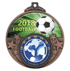 20 Buyers Zhongshan Wenzhou FactoryCreative Custom Golden Silver Bronze Sport Football Medal Match Championship Souvenir Medal