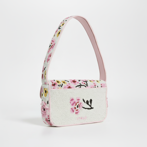 Bolso de Mano con Cuentas Cosido a Mano con Correa de Hombro Suave - Product Image 1