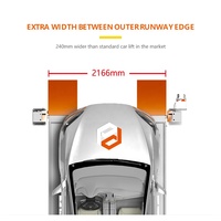Lève-voiture 4 poteaux homologué CE, empileur de voitures hydraulique à double niveau, gain de place pour garage domestique