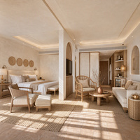 Personnalisation de meubles de hall d'hôtel moderne cinq étoiles mdf meubles d'hôtel quatre saisons