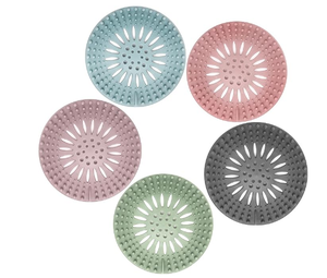 Attrape-cheveux en silicone durable, couvre-drain de douche, facile à installer et à nettoyer, adapté pour la salle de bain, la baignoire et la cuisine - Product Image 1