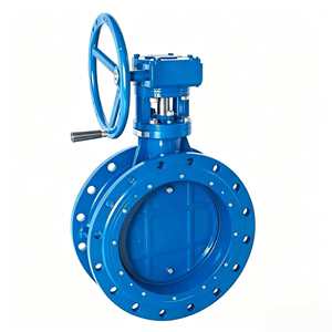 Valvola a <span class=keywords><strong>Farfalla</strong></span> a Doppio Eccentrico Manuale con Guarnizione Morbida, Tipo Telescopico, Disponibile OEM, per Acqua, Dimensione Porta 3in-12in, Garanzia 3 Anni - Product Image 5