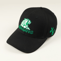 Gorra de Béisbol Personalizada con Estampado de Frutas y Leopardo, Estilo Deportivo, Bordado, Cierre a Presión, 5-6 Paneles, Estructurada, 100% Algodón, Visera Curva