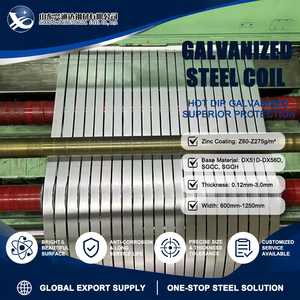 EN 10143 S350GD Z275 G/sqm Skin Passed 0.12mm 1219mm Mill Edge Galvanized Steel Coil for Appliance Shell - Product Image 1