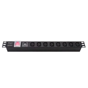 C13 8 prises 10A de base avec production de surtension se référer à la feuille IEC 19 "1u PDU pour l'équipement de distribution d'alimentation du centre <span class=keywords><strong>informatique</strong></span> - Product Image 3