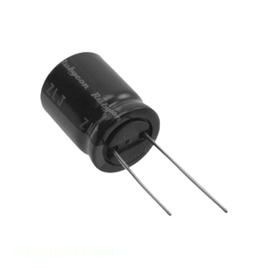 Condensateur traversant 27 µF en aluminium 20 % 50 V RADIAL TH 50ZLJ27MT15X11 - Product Image 1