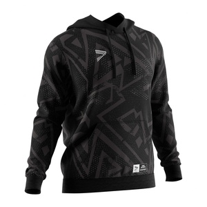 Sweat-shirt à capuche surdimensionné pour homme, décontracté, à sublimation OEM, avec grandes poches, en tissu épais - Product Image 3