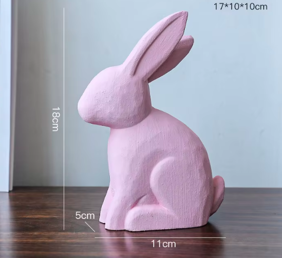 Lapin assis-grand sakura rose