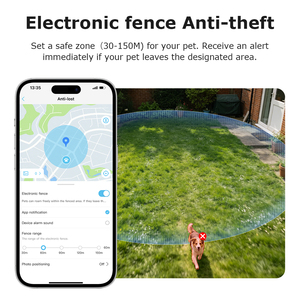 Caméra de localisation pour animaux de compagnie 4G étanche IP66, traceur anti-perte, audio bidirectionnel, caméra POV pour animaux de compagnie avec suivi GPS, alarme de positionnement en temps réel - Product Image 6