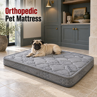 Matelas orthopédique personnalisable pour chien avec noyau en fibre de coco, tissu de housse personnalisable et passepoil coordonné pour la literie pour animaux de compagnie en vente au détail