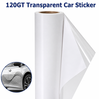 Rouleau de Vinyle Transparent Auto-Adhésif Amovible en Gros, Garantie 1 An Sans Résidu, Matériaux d'Impression pour Habillage de Voiture et Signalétique OEM