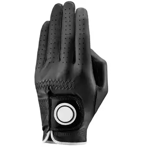 Gants de golf professionnels Cabretta en cuir avec logo personnalisé Gants de golf doux pour les sports d'été Vente populaire