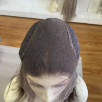Perruque juive traditionnelle de haute qualité pour femmes, synthétique, casher, sheitel, cheveux blonds naturels, style vague d'eau, perruque juive transparente