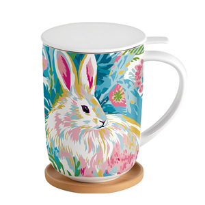 Vajilla personalizable para FESTIVAL DE Pascua, tazas de cerámica con tapa y asa para tu café o té matutino - Product Image 3