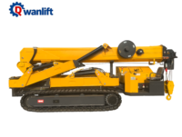 Mini-grue araignée Wanlift à bras télescopique hybride électrique 1,2-16 tonnes, hauteur max. 20 m, rayon 10 m, moteur Changchai, aspiration