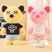 Source Usine Spot Livraison Éducatifs DIY Ours Brique Blocs de Construction Ensembles Jouets Pour Enfants