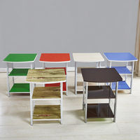 Étagère de rangement métallique multi-niveaux sur pied, design portable, style moderne, solution de rangement polyvalente pour salons ; également