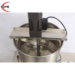 Machine de remplissage semi-automatique HZPK à tête unique pour liquides, bouteilles en plastique, cosmétiques, détergents, crèmes, miel, pâtes, pots en verre avec mélangeur - Product Image 3