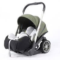 Poussette pour bébé 4 en 1 INFANS, poussette pour bébé à paysage élevé, landau réversible, poussette pliable avec auvent réglable