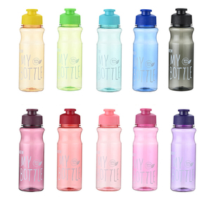 Vaso portátil de plástico, para deportes al aire libre, uso diario por estudiantes, diseño de tapa a presión, botellas de agua. - Product Image 5