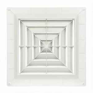 现代暖通空调系统ABS风栅天花板扩散器方形四向流中央空调防滴水防结露 - Product Image 3