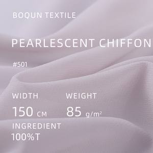 100% <span class=keywords><strong>Polyester</strong></span> 501 # Ngọc Trai Voan Váy Vải Cho Cô Gái Đồng Bằng Nhuộm Chất Liệu Cho Mùa Xuân Mùa Hè Mùa Thu Thời Trang Cho Hàng May Mặc - Product Image 2