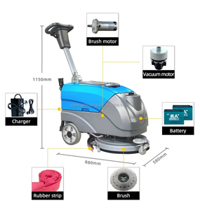 NC-X25 New Handheld Industrial <b>Walk</b>-Behind Portable Floor Cleaning Scrubber <b>Machine</b> - Product Image 6