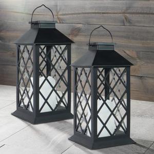 Faroles Solares Colgantes con Marco Metálico, Decoración Impermeable, Farol de Vela LED con Efecto de Parpadeo para Iluminación de Jardín y Patio - Product Image 6