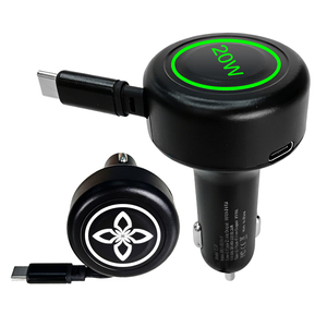 ที่ชาร์จในรถยนต์แบบพับเก็บได้ 20w ชาร์จเร็วพิเศษ รองรับ QC3.0 และพอร์ต PD รุ่นขายดี - Product Image 1