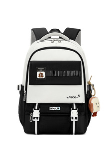 Il nuovo zaino alla moda presenta uno zaino in Nylon semplice e ad alta capacità per ragazze della scuola media e <span class=keywords><strong>del</strong></span> College - Product Image 6