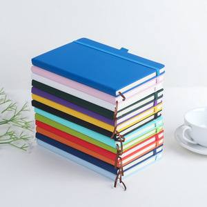 Cheap Colorful <strong>A5</strong> Office Student Notebook Hardcover Pu Leather Cover Business <strong>Diary</strong> with Pen Holder - Product Image 1