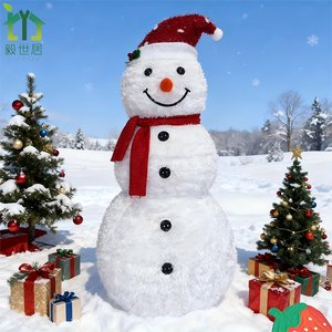 نموذج رجل الثلج الأمريكي التلسكوبي المصنوع من الحديد بطول 48 بوصة لعيد الميلاد، موديل YSJ-119 لترتيب الديكورات، رائج عبر الحدود - Product Image 1