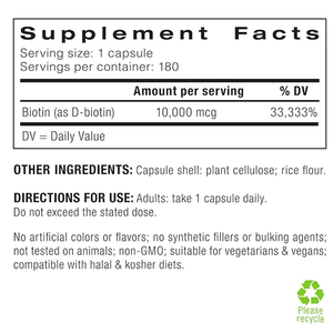 Cápsulas de Biotina al por Mayor para el Apoyo de las Articulaciones y los Músculos, Cápsulas Orgánicas para el Crecimiento del Cabello, Vitamina para el Cabello, Suplemento de Biotina para el Cabello, Belleza y Piel - Product Image 3