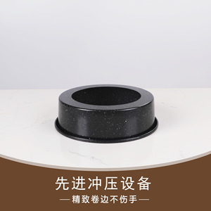 Molde redondo negro antiadherente para pastel chiffon, para hornear en el horno doméstico. - Product Image 3