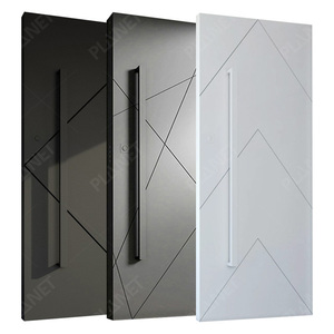 Modern Design Long Stainless Steel Pull Handle Villa <strong>Door</strong> Aluminum Security Pivot <strong>Door</strong> Factory Direct Metal Aluminum Entry <strong>Door</strong> - Product Image 2