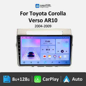 8+128GB UIS7862 Android 10 Pemutar Multimedia Stereo GPS Radio Mobil untuk Toyota Corolla Verso AR10 2004 - 2009 Wireless CarPlay HU - Product Image 2