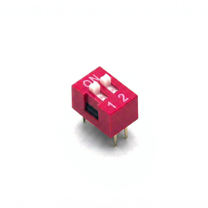 Interrupteur à glissière : Interrupteur à glissière plat rouge DS-02, emballage en tube G/F (70 pièces/tube) - Product Image 1