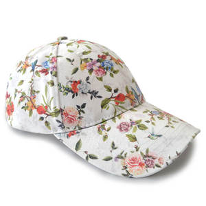 Gorro con estampado floral, diseño de flores pequeñas, moda de primavera y verano, ligero, transpirable, ajustable, gorra para mujer - Product Image 2
