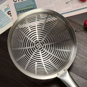 Cuillère écumoire en acier inoxydable de haute qualité pour la cuisson et la friture, ustensile de cuisine pour fondue et friture - Product Image 2