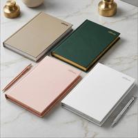 Planificateur hebdomadaire personnalisé non daté A5, carnet à couverture rigide avec reliure cousue, classeur de budget avec pages en papier