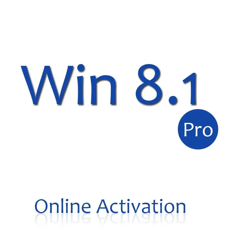 Authentique Win 8.1 Pro Clé de vente au détail Win 8.1 Pro Licence numérique 100% Activation en ligne Win 8.1 Pro Envoyer par e-mail