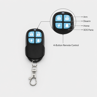 Sensor Alarm Getaran Kaca Pintu Jendela Nirkabel Dengan Siren yang Dapat Disesuaikan 0-130dB, Sensitivitas 5-Tingkat dan Bersertifikasi CE-EMC RoHS