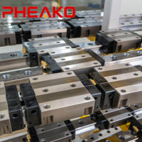 Rail linéaire à rouleaux double rangée robuste, haute rigidité, pour machine à portique CNC, longueur personnalisée RGW RGL RGH PHEAKO
