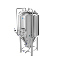 Cuve de Fermentation 10 BBL pour Brasserie, Équipement de Fermentation en Acier Inoxydable 304 avec Enveloppe Chauffante, en Promotion