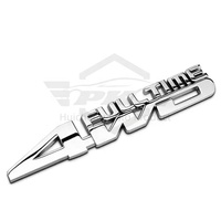 Emblema Universal Metálico 3D 4X4 con Letras, Adhesivo para Coche con Logotipo de Tracción en las Cuatro Ruedas para Ford, BMW, Lada, Honda, Audi, Toyota 4X4 4*4